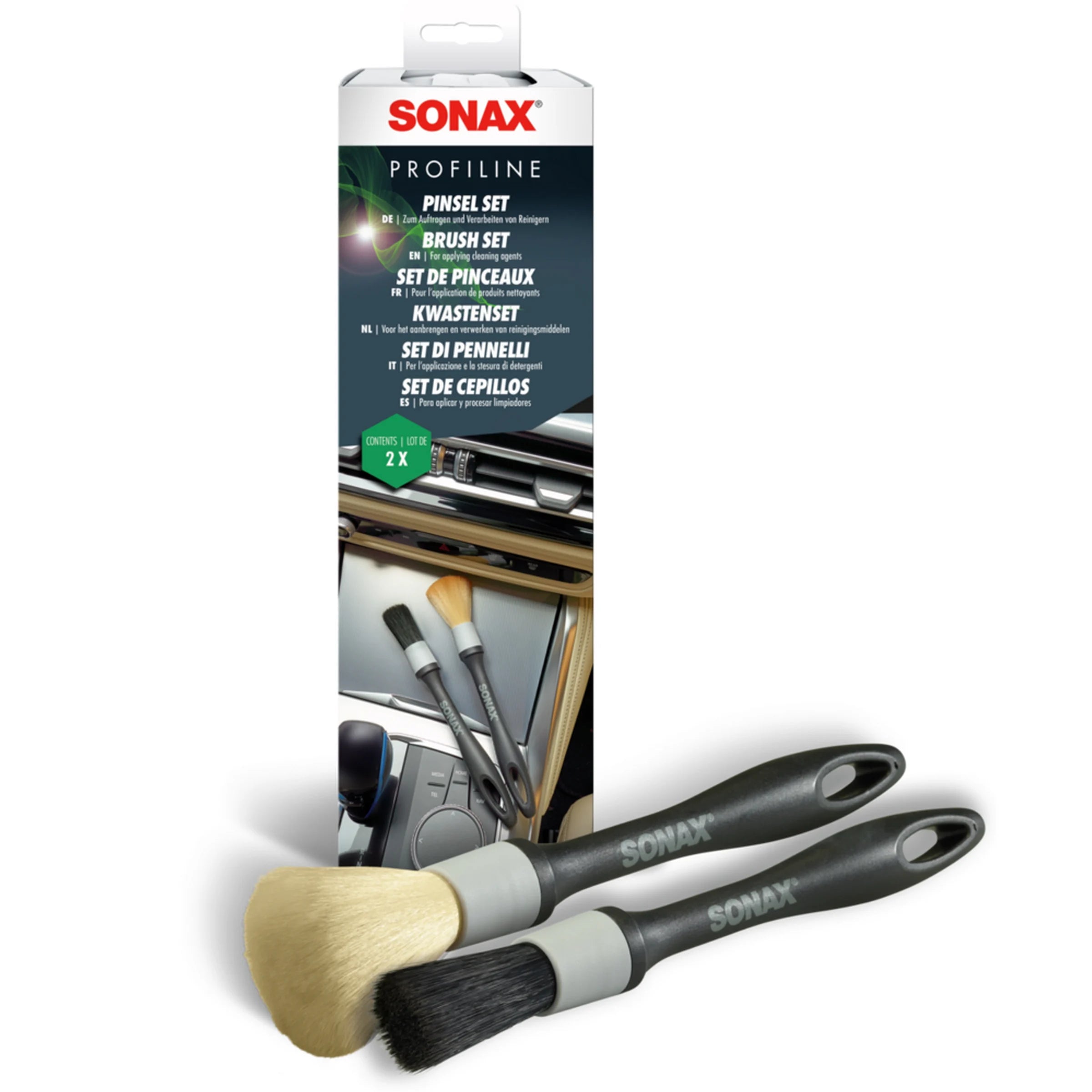 Set de Pinceaux int/ext (2pcs) Profiline - Sonax