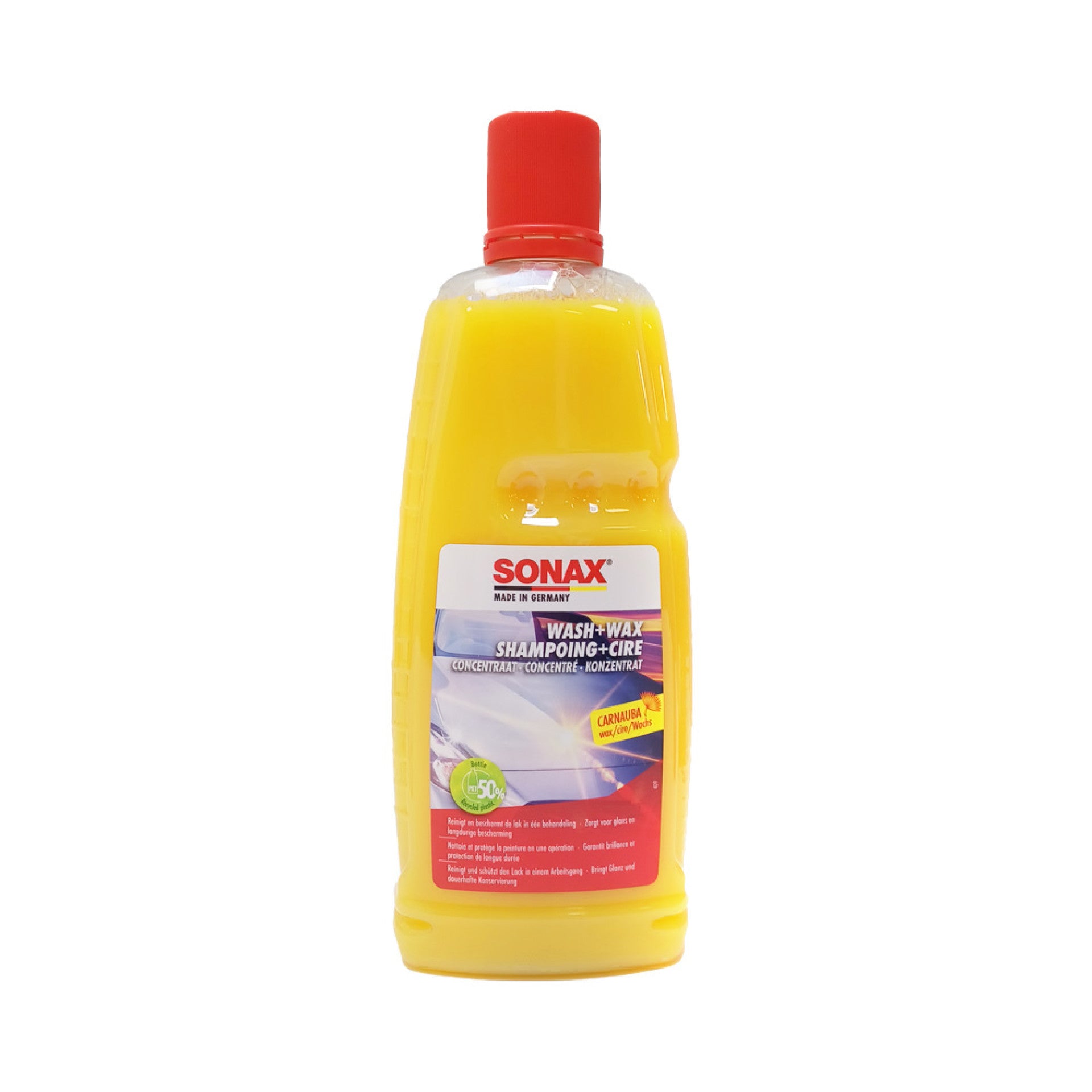 Wash & Wax - Shampoing brillant hydrophobe Sonax