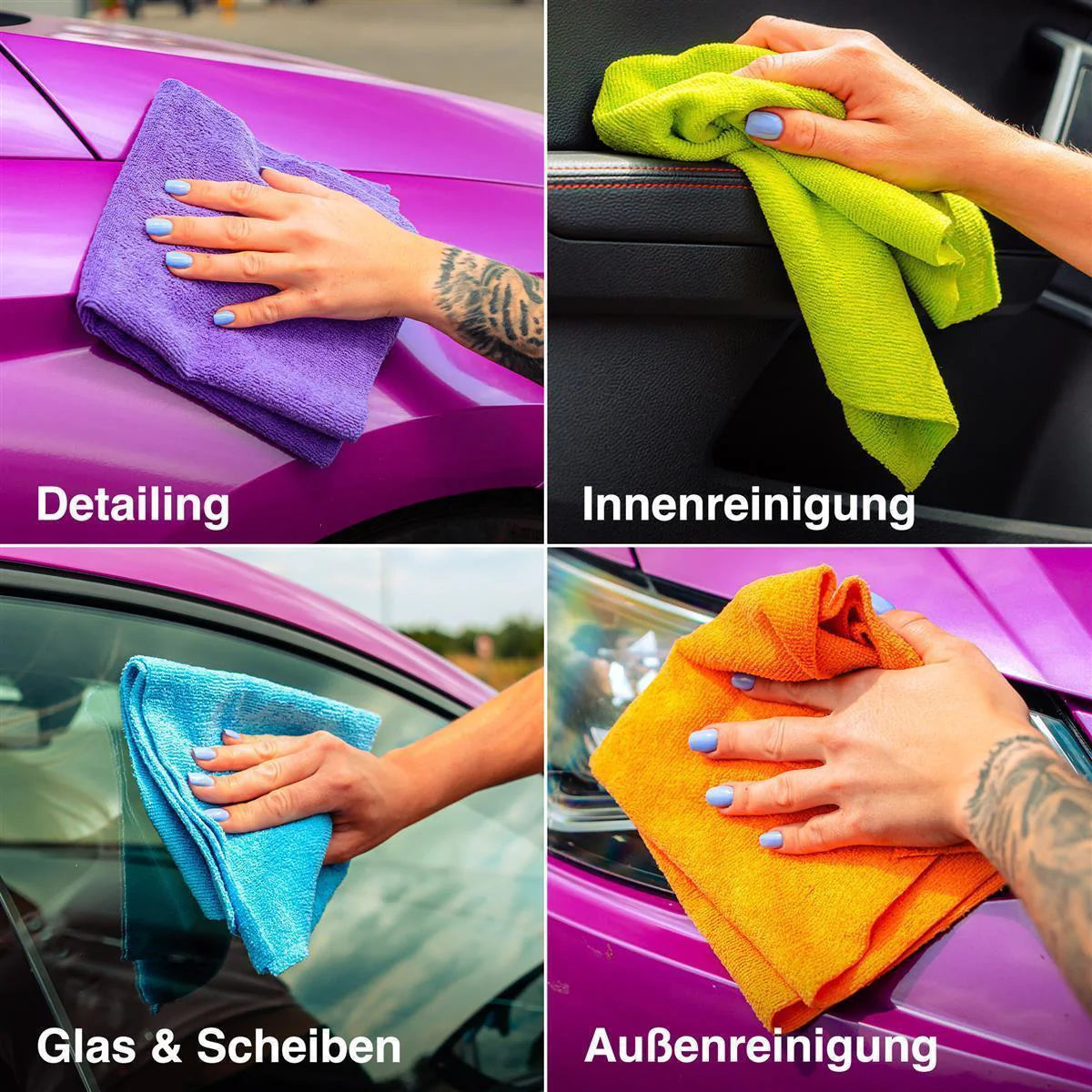 Microfibre couleur 310gsm (Pack de 5) - Liquid Elements