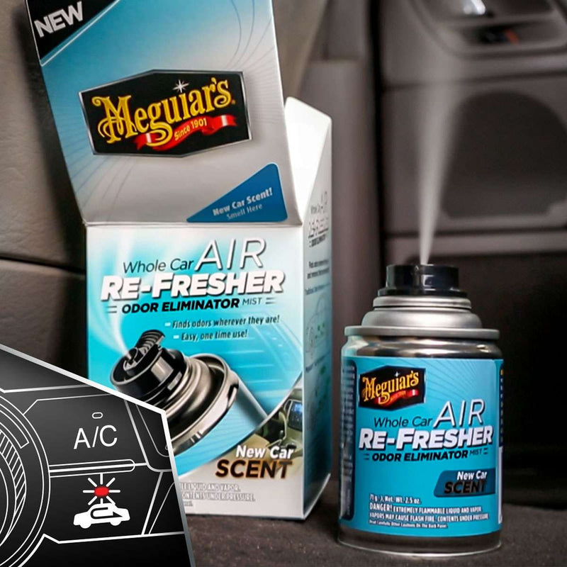 Air Re-Fresher Éliminateur d'odeur - Parfum voiture neuve - Meguiar’s - MineNext