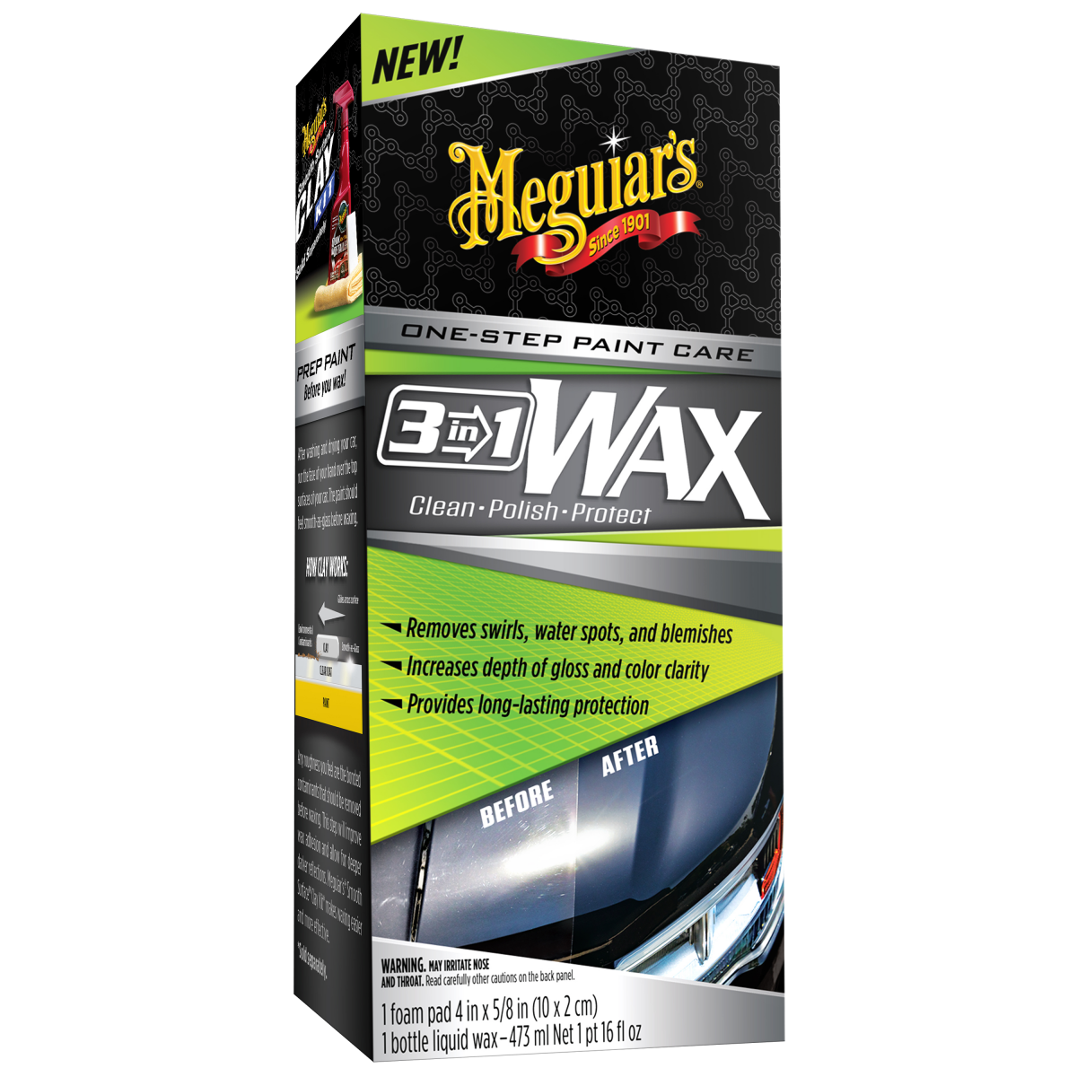 Wax 3-en-1 (473ml) - Meguiar's - MineNext