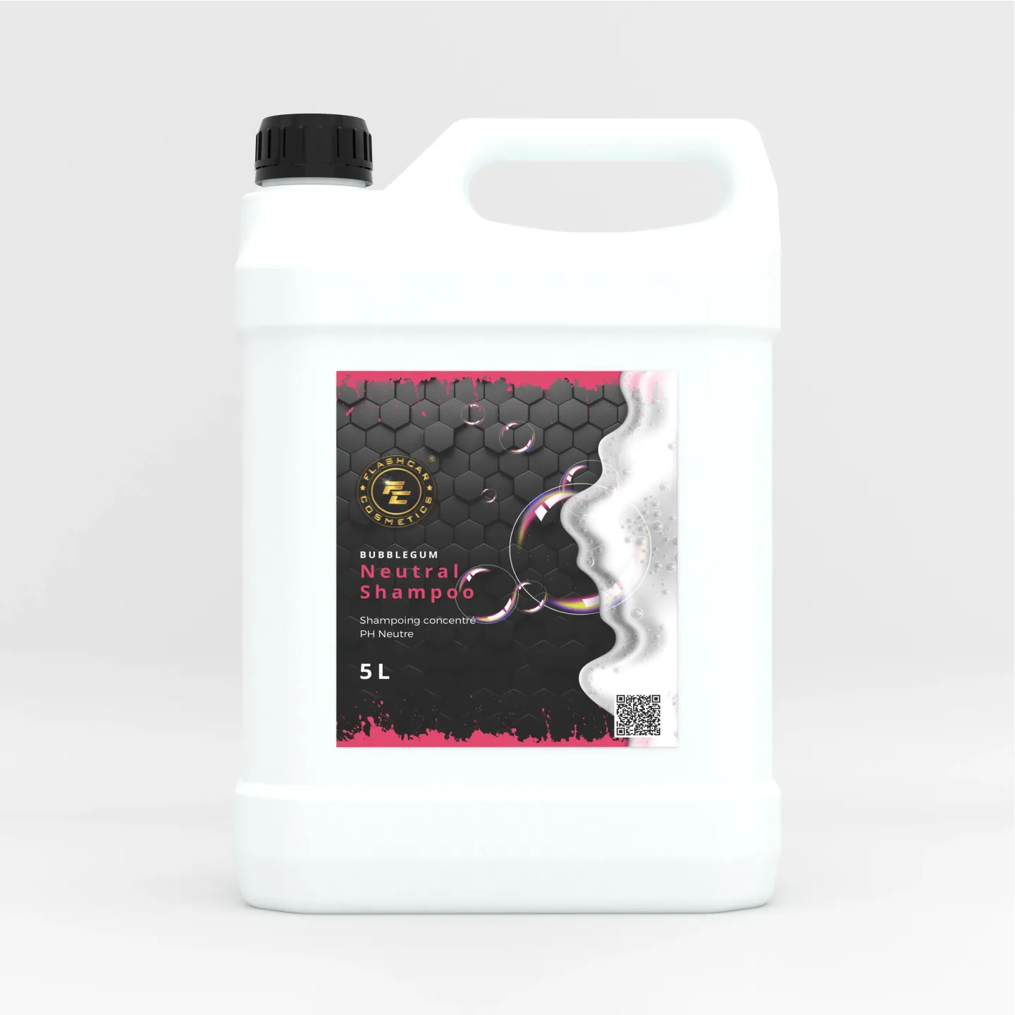 Bubblegum Neutral Shampoo – Shampoing moussant PH neutre - Flashcar Cosmetics