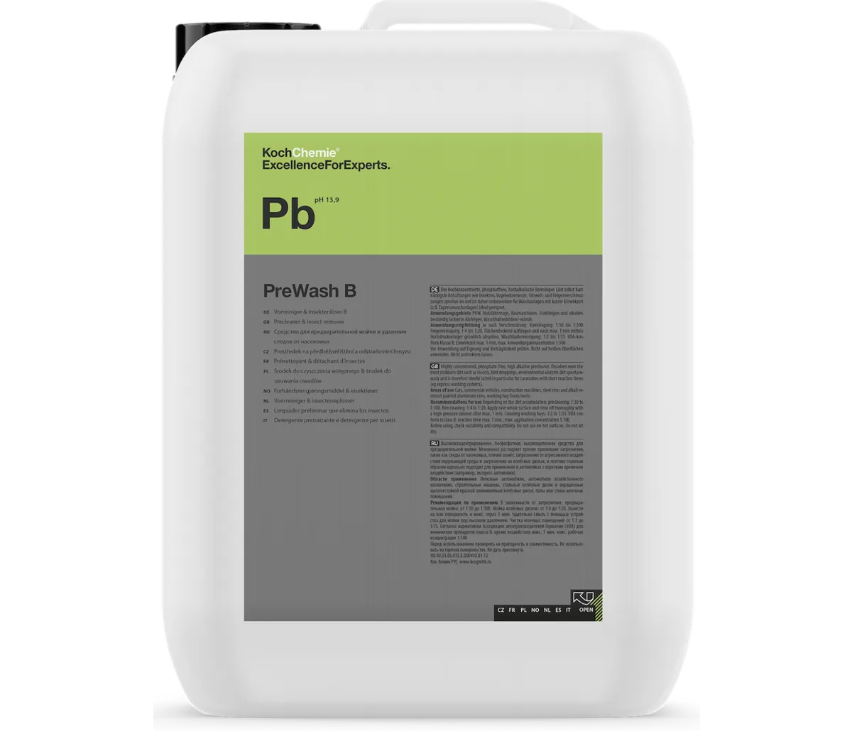 PreWash B [Pb] Pré-nettoyant & éliminateur d'insectes - Koch Chemie