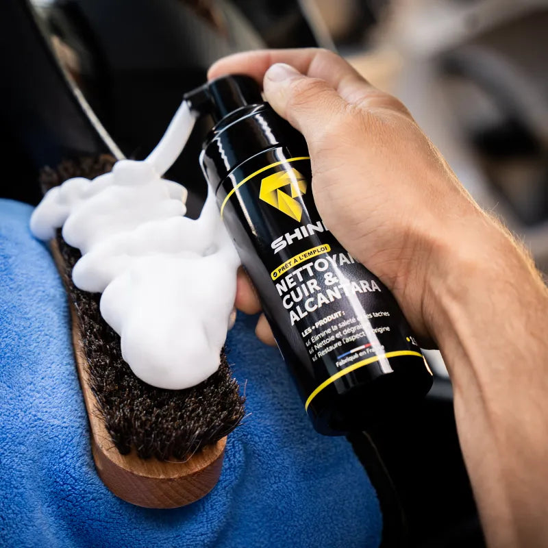 Nettoyant Cuir & Alcantara prêt à l'emploi mousseur - Shine